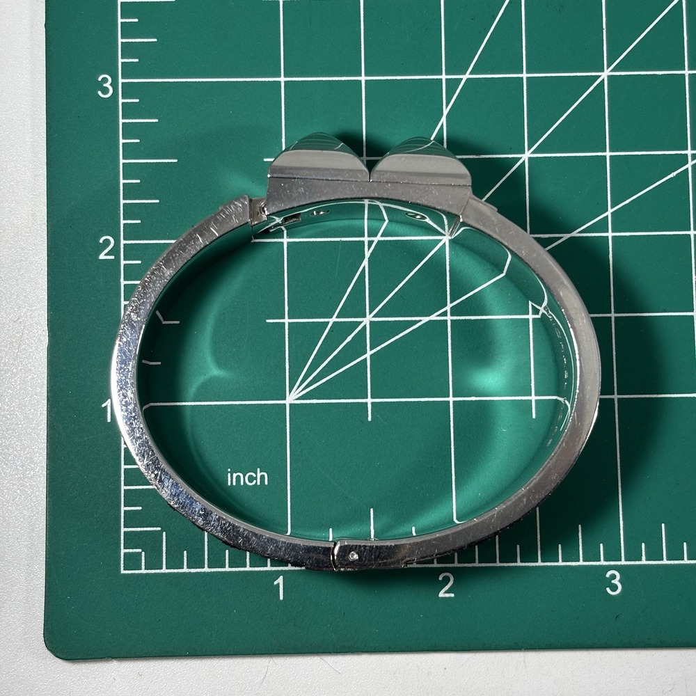 Michael Kors Silver+Black Python Leather+Pyramid … - image 6